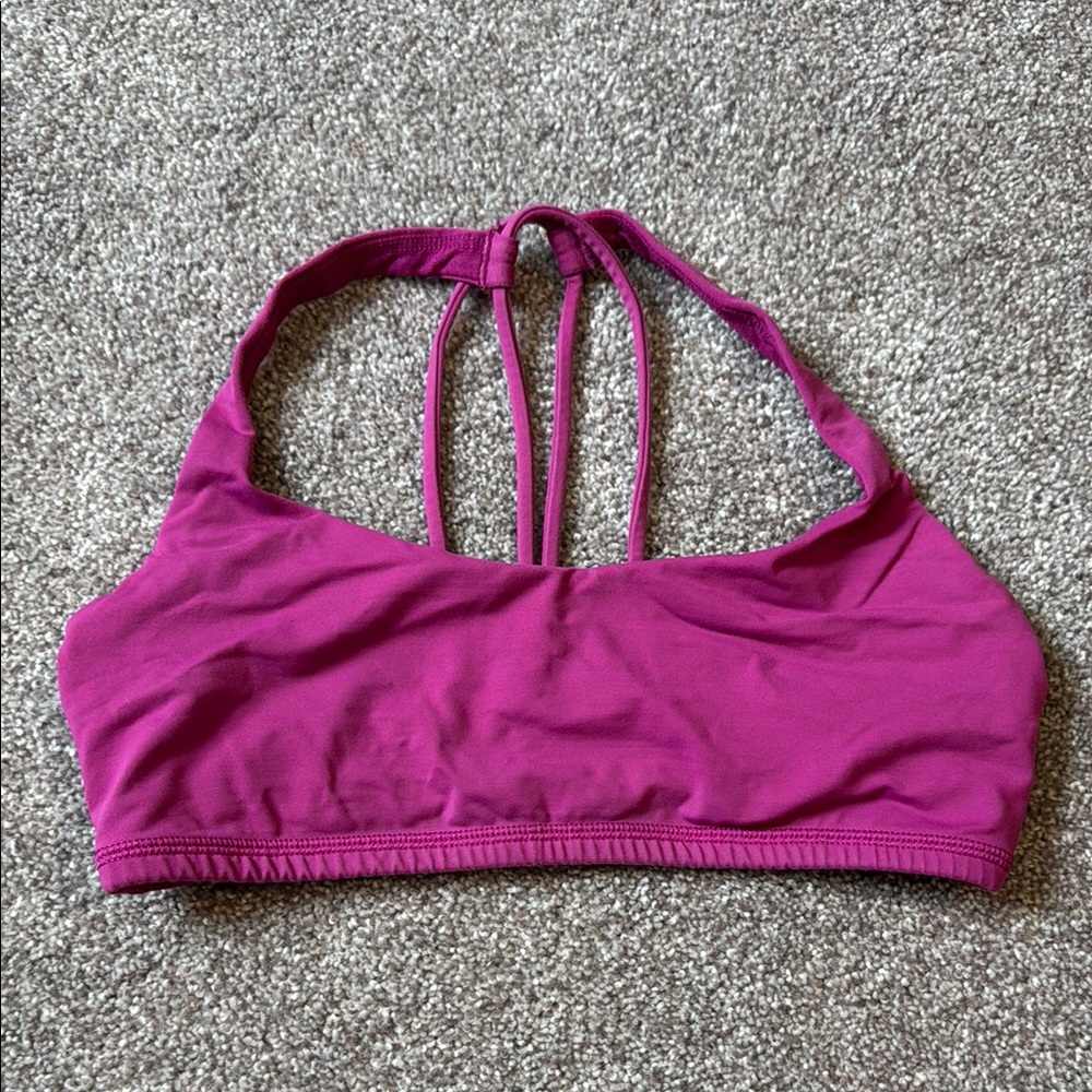 lululemon athletica Purple Sports Bra Strappy Back